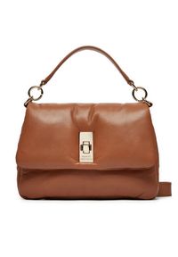 TOMMY HILFIGER - Tommy Hilfiger Torebka AW0AW16885 Brązowy. Kolor: brązowy. Materiał: skórzane