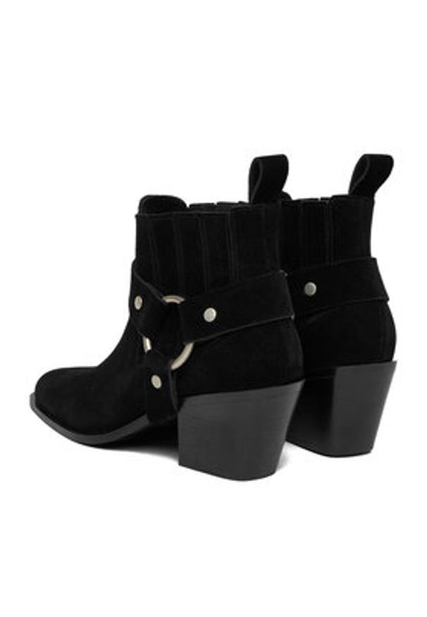 Badura Botki EO-CLEO-501-25 Czarny. Kolor: czarny. Materiał: zamsz, skóra