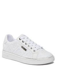 Guess Sneakersy Beckie10 FLPB10 FAL12 Biały. Kolor: biały. Materiał: skóra