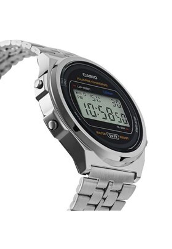Casio Zegarek A171WE-1AEF Srebrny. Kolor: srebrny