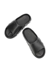 Big-Star - Czarne Klapki Big Star Wodoodporne Buty Damskie. Okazja: na plażę. Kolor: czarny. Wzór: geometria #2