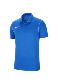 Koszulka piłkarska chłopięca Nike Park 20. Kolor: niebieski. Długość rękawa: krótki rękaw. Długość: krótkie. Sport: piłka nożna