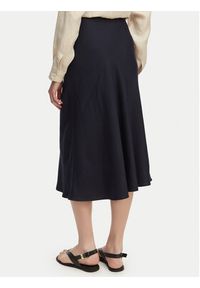 GANT - Gant Spódnica midi 4400231 Granatowy Regular Fit. Kolor: niebieski. Materiał: wiskoza #3