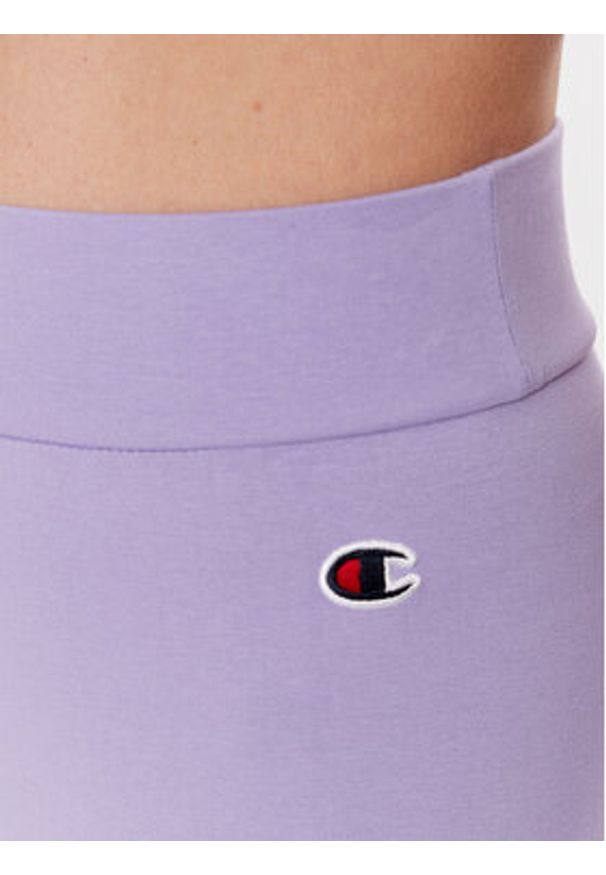 Champion Kolarki 116055 Fioletowy Slim Fit. Kolor: fioletowy. Materiał: bawełna
