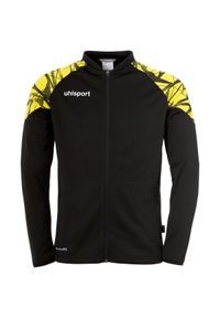UHLSPORT - Kurtka z dresu Uhlsport Goal 25. Kolor: wielokolorowy, czarny, zielony. Materiał: dresówka. Długość rękawa: raglanowy rękaw