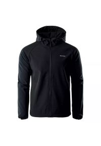 Hi-tec - Kurtka męska Softshell Hi-Tec Neti - czarna, Rozmiar XXL. Kolor: czarny. Materiał: softshell. Sport: turystyka piesza #1