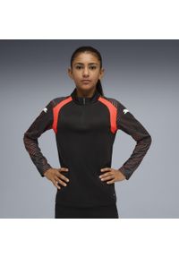 Puma - Młodzieżowa bluza piłkarska individualFINAL z zamkiem 1/4 PUMA. Kolor: czerwony, czarny, wielokolorowy, zielony. Sport: piłka nożna #1