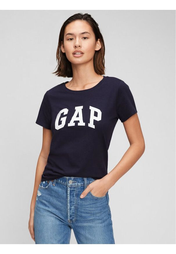 GAP - Gap T-Shirt 268820-00 Granatowy Regular Fit. Kolor: niebieski. Materiał: bawełna