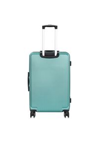 Ochnik - Komplet walizek na kółkach 19"/24"/28". Kolor: turkusowy. Materiał: materiał, poliester, guma, kauczuk #6