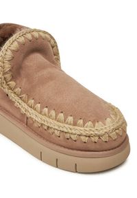 Mou Śniegowce Eskimo Bounce Sneaker FW531009A Beżowy. Kolor: beżowy. Materiał: skóra