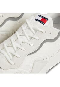 Tommy Jeans Sneakersy Tjm Runner Mix Material EM0EM01381 Écru. Materiał: skóra, zamsz #3