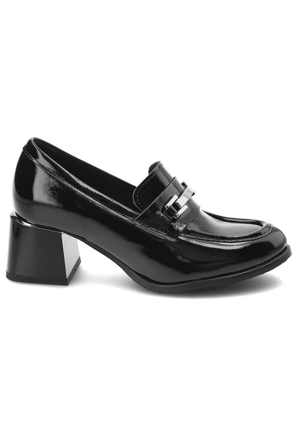 Czarne Półbuty Armodo Eleganckie Obuwie Damskie. Kolor: czarny. Styl: elegancki
