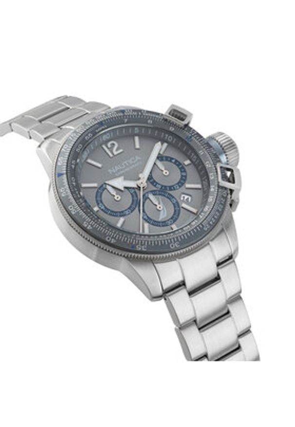 Nautica Zegarek NAPBFF103 Srebrny. Kolor: srebrny
