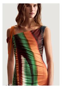 Desigual Sukienka letnia Paint Lacroix 26SWVK17 Kolorowy Slim Fit. Materiał: syntetyk. Wzór: kolorowy. Sezon: lato #2