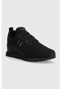 Karl Lagerfeld sneakersy VELOCITOR II kolor czarny KL52919. Nosek buta: okrągły. Zapięcie: sznurówki. Kolor: czarny. Materiał: guma #2