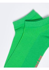 Big-Star - Stopki damskie prążkowane zielone Shortila 301. Kolor: zielony. Materiał: prążkowany. Wzór: prążki #2