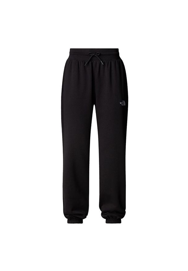 Spodnie damskie The North Face Essential Relaxed Straight 0A8C1GJK31 - czarne. Kolor: czarny. Materiał: bawełna, poliester