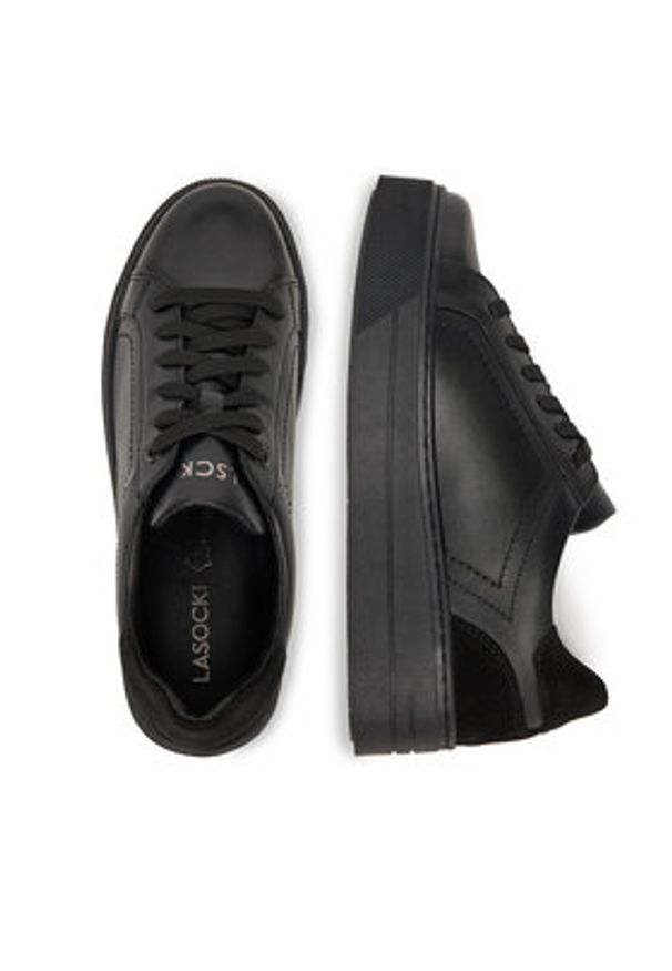 Lasocki Sneakersy ARC-LUCCIANA-01 Czarny. Kolor: czarny. Materiał: skóra