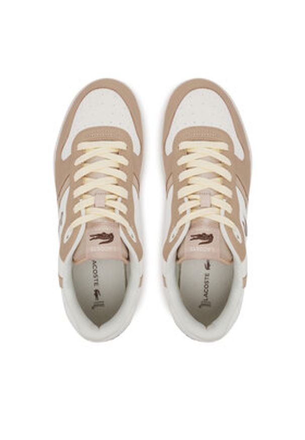Lacoste Sneakersy 7-49SMA0072 Beżowy. Kolor: beżowy. Materiał: skóra