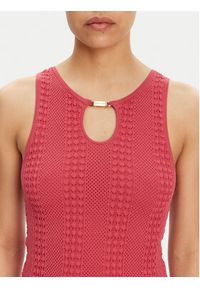 Marciano Guess Bluzka 5GGR09 5869Z Czerwony Slim Fit. Kolor: czerwony. Materiał: syntetyk #2