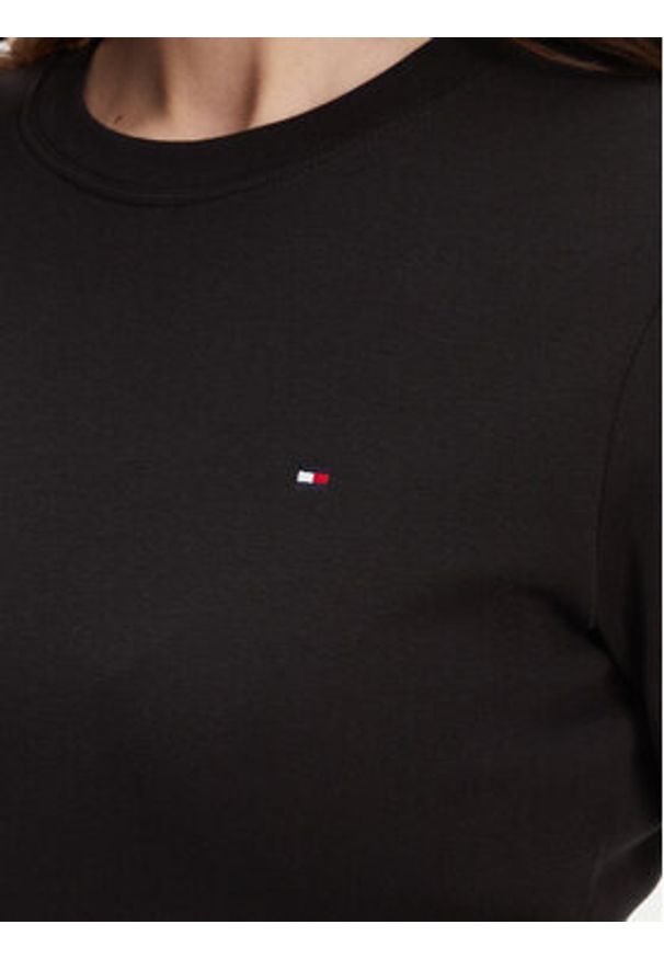 TOMMY HILFIGER - Tommy Hilfiger Sukienka codzienna New Cody WW0WW42721 Czarny Slim Fit. Okazja: na co dzień. Kolor: czarny. Materiał: bawełna. Typ sukienki: proste. Styl: casual