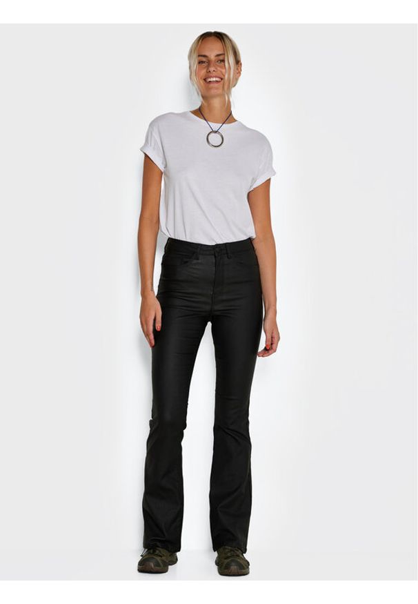 Noisy may - Noisy May Spodnie z imitacji skóry Sallie 27018425 Czarny Skinny Fit. Kolor: czarny. Materiał: skóra