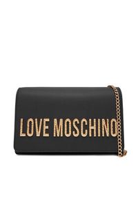 Love Moschino - LOVE MOSCHINO Torebka JC4121PP0NKD000A Czarny. Kolor: czarny. Materiał: skórzane #4