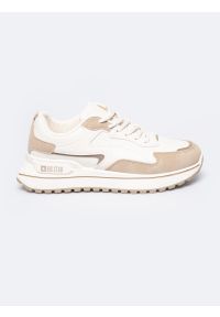 Big-Star - Sneakersy damskie beżowe RR274A216 801. Okazja: na co dzień. Kolor: beżowy. Materiał: guma, zamsz