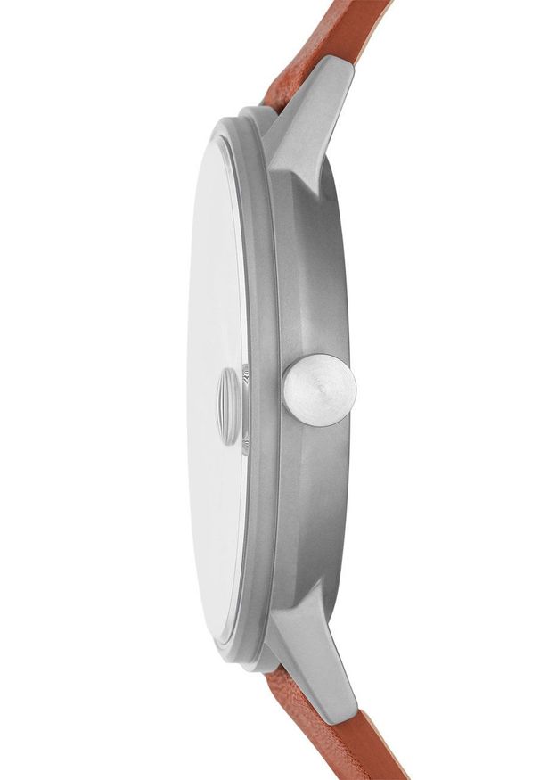 Skagen - Zegarek SKW6755. Kolor: srebrny. Materiał: skóra, materiał