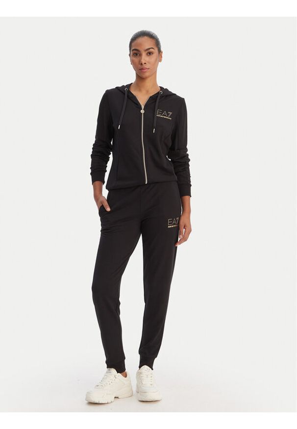 EA7 Emporio Armani Dres 8NTV51 TJ9RZ 1200 Czarny Regular Fit. Kolor: czarny. Materiał: syntetyk, wiskoza