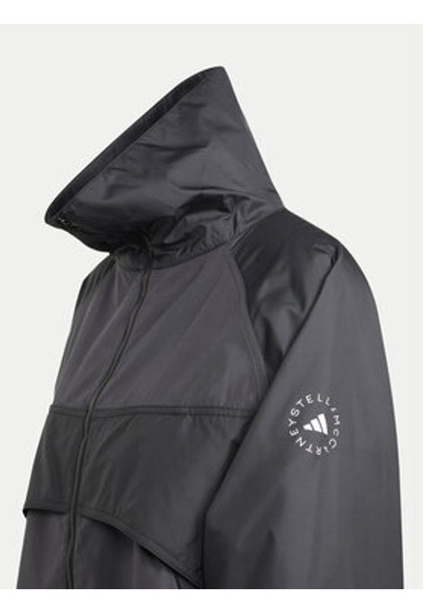 Adidas by Stella McCartney - adidas by Stella McCartney Kurtka anorak True Nature JG1066 Czarny Oversize. Kolor: czarny. Materiał: syntetyk