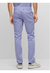 BOSS - Boss Spodnie materiałowe 50470813 Fioletowy Slim Fit. Kolor: fioletowy. Materiał: bawełna #8