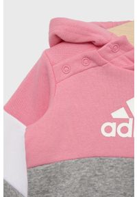 Adidas - adidas komplet dziecięcy kolor różowy. Kolor: różowy. Materiał: bawełna #2