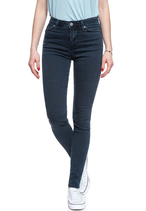 Mustang - MUSTANG Zoe Super Skinny DENIM BLACK 1009311 4000 684. Wzór: jednolity