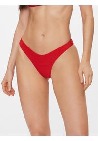 Calvin Klein Swimwear Dół od bikini KW0KW02471 Czerwony. Kolor: czerwony. Materiał: syntetyk #1