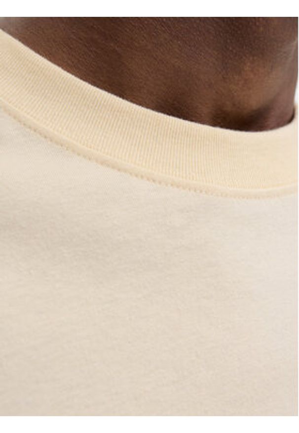 Jack & Jones T-Shirt Norrebro 12282892 Écru Relaxed Fit. Kolor: kremowy. Materiał: bawełna