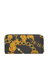 Versace Jeans Couture Duży Portfel Damski 75VA5PF1 Czarny. Kolor: czarny. Materiał: skóra #3