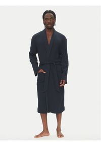 Emporio Armani Underwear Szlafrok EM001214 AF10792 UB102 Granatowy. Kolor: niebieski. Materiał: bawełna