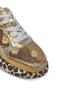 Laura Vita Sneakersy Nikito 52 Złoty. Kolor: złoty. Materiał: skóra #5