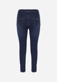 Renee - Granatowe Jeansy Skinny High Waist Vivizo. Stan: podwyższony. Kolor: niebieski #7