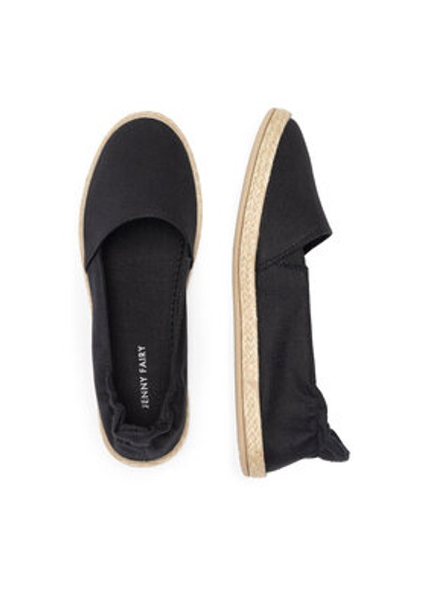 Jenny Fairy Espadryle KAYLA WSK1609-05 Czarny. Kolor: czarny. Materiał: materiał