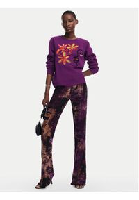 Desigual Bluza Lady 24WWSK16 Fioletowy Regular Fit. Kolor: fioletowy. Materiał: bawełna #6