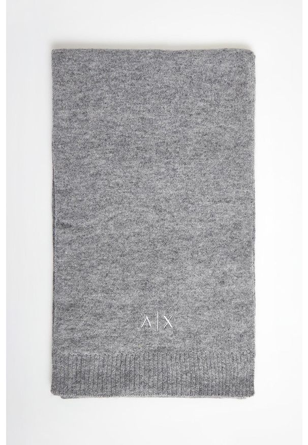 Armani Exchange - Szal damski wełniany ARMANI EXCHANGE. Materiał: wełna