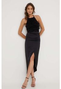 Answear Lab top damski kolor czarny. Kolor: czarny. Długość rękawa: na ramiączkach. Styl: wakacyjny #2