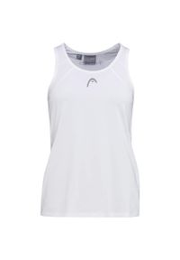 Head - Koszulka bez rękawów damska CLUB 22 Tank Top. Kolor: biały. Materiał: jersey, poliester, materiał. Długość rękawa: bez rękawów. Wzór: aplikacja. Sport: tenis #1