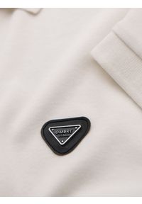 Ombre Clothing - Męska koszulka polo z dekoltem na zamek - biała V1 - Rozmiar: L. Okazja: na co dzień. Typ kołnierza: polo. Kolor: biały. Materiał: bawełna, elastan, dzianina. Styl: sportowy, casual, elegancki #8
