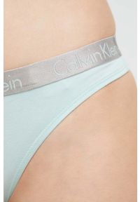 Calvin Klein Underwear stringi kolor turkusowy. Kolor: turkusowy #2