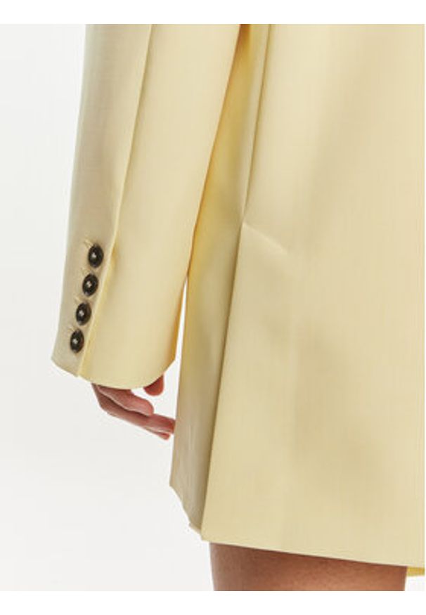 Herskind Marynarka Verner 5103519 Żółty Oversize. Kolor: żółty. Materiał: syntetyk