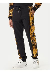 Versace Jeans Couture Spodnie dresowe 80GAA3C0 FS196 Czarny Regular Fit. Kolor: czarny. Materiał: bawełna #1