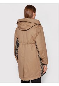 Pinko Parka Byway 1G16B1 Y75Q Brązowy Regular Fit. Kolor: brązowy. Materiał: bawełna